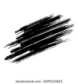 Black ink brush strokes create a grunge style, perfect for design themes.