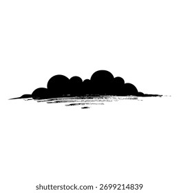 Las pinceladas de tinta negra crean un fondo texturizado ideal para diseños artísticos.