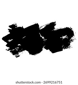 Black ink brush strokes create a unique grunge texture appropriate for designs.