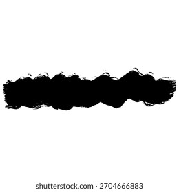 black ink brush strokes create a bold backdrop for artistic designs