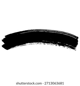 Trazos de pincel de tinta negra para crear un fondo en negrita para texto y arte