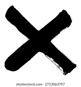 Trazos de pincel de tinta negra para crear un fondo grunge adecuado para usos