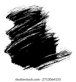 Trazos de pincel de tinta negra para crear textura adecuada para diseños con temática grunge