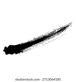 Trazos de pincel de tinta negra en negro para crear textura para fondos de texto