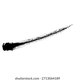 Trazos de pincel de tinta negra para crear fondos abstractos para uso de diseño