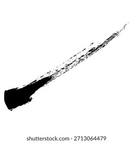 Pinceladas de tinta negra para crear texturas adecuadas para diseños