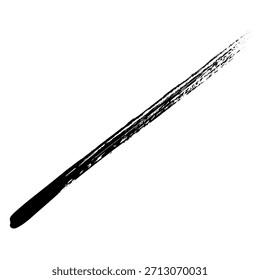 Pinceladas de tinta negra para crear diseños con textura adecuados para fondos