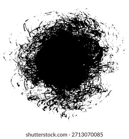 Pinceladas de tinta negra para crear un fondo grunge para diseños