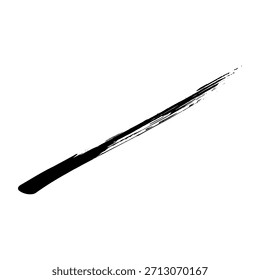 Schwarze Pinselstriche zum Erstellen eines Hintergrunds für Text- und Designelemente