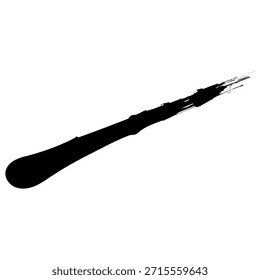 Pinceladas de tinta negra para crear una textura única para los diseños