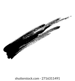 Pinceladas de tinta negra para crear textura para las necesidades de diseño