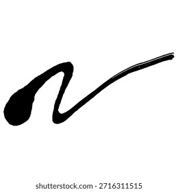 Pinceladas de tinta negra para crear fondos únicos para diseños