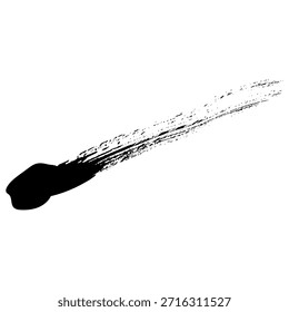 Pinceladas de tinta negra para crear texturas únicas adecuadas para diseños