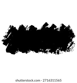 Pinceladas de tinta negra para crear un fondo texturizado para el trabajo de diseño