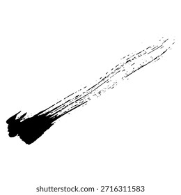 Pinceladas de tinta negra para crear texturas adecuadas para proyectos de diseño
