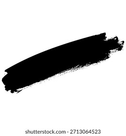 Black ink brush strokes created by hand for use in grunge designs