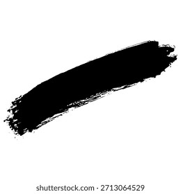 Schwarze Pinselstriche von Hand für die Verwendung in Grunge-Designs