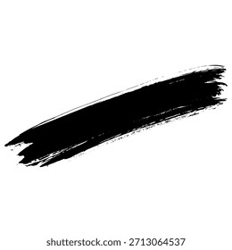 Pinceladas de tinta negra creadas a mano para usos de diseño