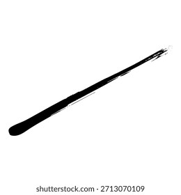 Pinceladas de tinta negra creadas utilizando una técnica dibujada a mano para fondos