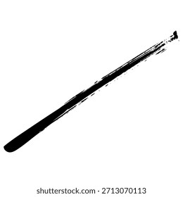 Black ink brush strokes created by hand suitable for background use
