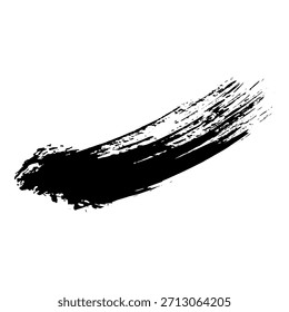 Trazos de pincel de tinta negra para uso de diseño