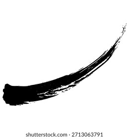 Pinceladas de tinta negra ideales para fondos y diseños de texto grunge