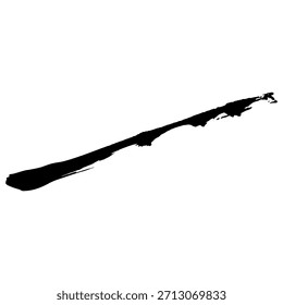 Black ink brush strokes made by hand They ideal for backgrounds