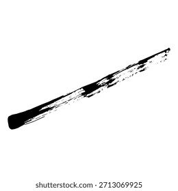 Black ink brush strokes offer texture for grunge style backgrounds in art