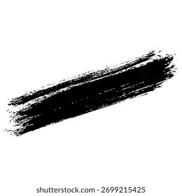 Black ink brush strokes showcase grunge aesthetics for unique designs.