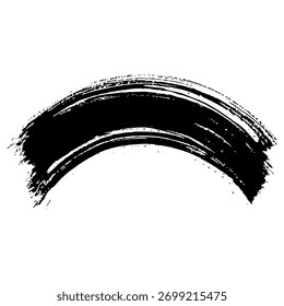 Schwarze Pinselstriche zeigen einzigartige Texturen, die sich ideal für kreative Hintergründe eignen.