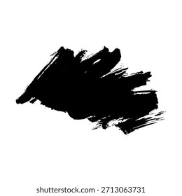Trazos de pincel de tinta negra adecuados para fondos de texto temáticos grunge