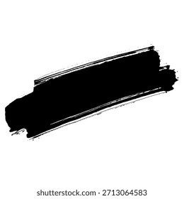 Pinceladas de tinta negra adecuadas para diseños grunge y fondos de texto