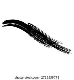 Trazos de pincel de tinta negra adecuados para diseños