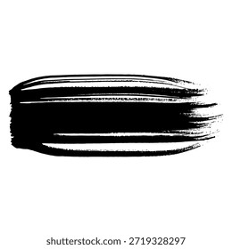 Pinceladas de tinta negra adecuadas para usos de diseño