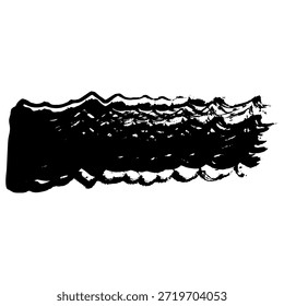 Schwarze Pinselstriche in Schwarz, geeignet für Texthintergründe in der Kunst