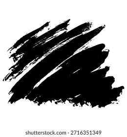 schwarze Pinselstriche für Texthintergründe in Designs
