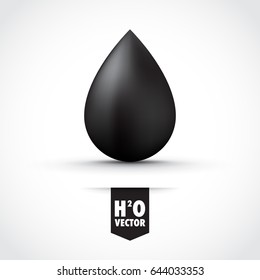 black ink droplet