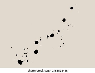 Black ink droplets. For design and creativity.
