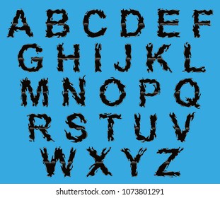 Schwarze Farbschrift.