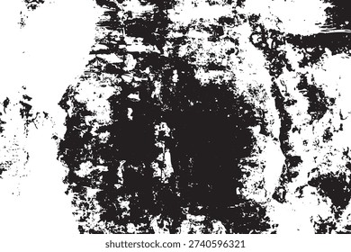 Black Ink Grunge Patch Texture Distress Overlay Vector For Modern Vintage Design