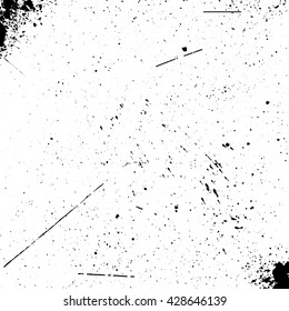 Black ink grunge texture with spots. Abstract background  vector illustration. Grunge background. Grunge effect
