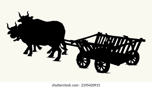 101 Bull Draw Cart Images, Stock Photos & Vectors 