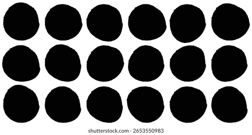 black ink paint brush, grunge organic blob, irregular blob , black stroke spot isolated . vector illustration on white background.