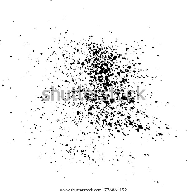 Black Ink Paint Explosion Splatter Artistic Stock Vector (Royalty Free ...