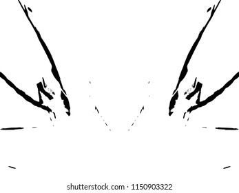 black ink paint.for new design vector or brush, at Transparent Effect Background