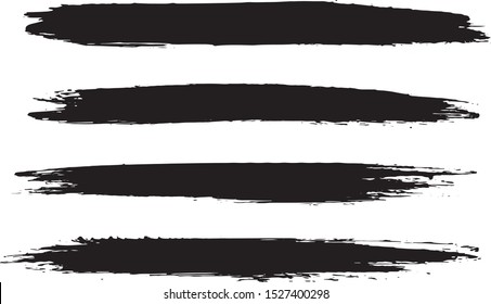 Black Ink Paint Stroke Background Vector Stock Vector (Royalty Free ...