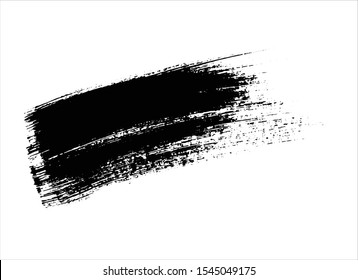 Black Ink Paint Stroke Background