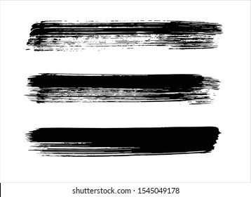 black ink paint stroke background