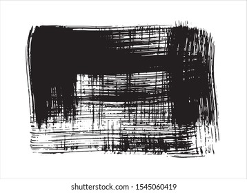 black ink paint stroke background