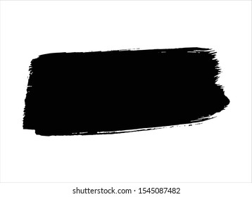 black ink paint stroke background